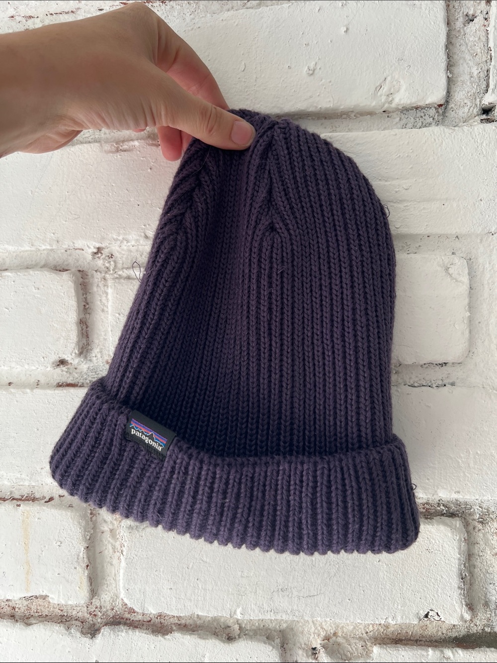 Patagonia Rib Knit Beanie in Deep Purple